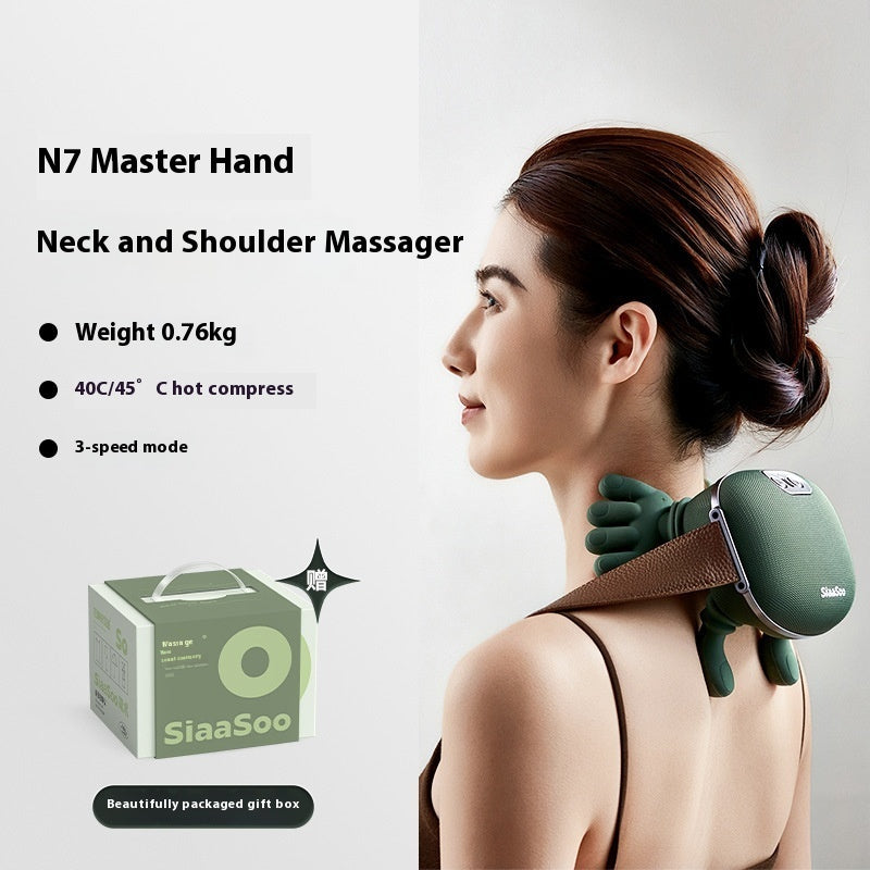 Wireless Electric Neck & Shoulder Massager – Deep Tissue Kneading Massage Shawl for Back Pain Relief & Relaxation
