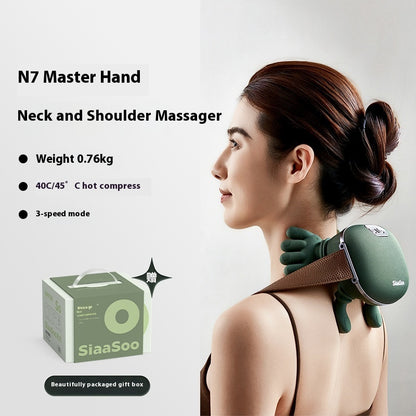 Wireless Electric Neck & Shoulder Massager – Deep Tissue Kneading Massage Shawl for Back Pain Relief & Relaxation