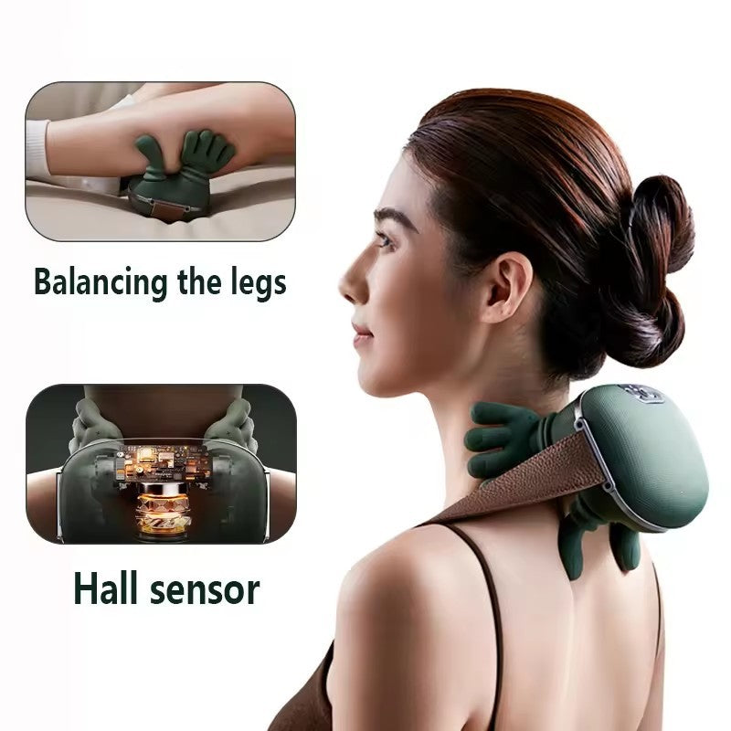 Wireless Electric Neck & Shoulder Massager – Deep Tissue Kneading Massage Shawl for Back Pain Relief & Relaxation